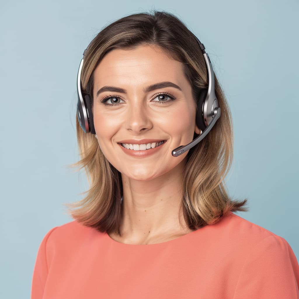 Léa, la standardiste, casque sur les oreilles